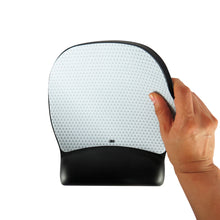 Mouse pad c/descansa muñecas gel mw310le gris