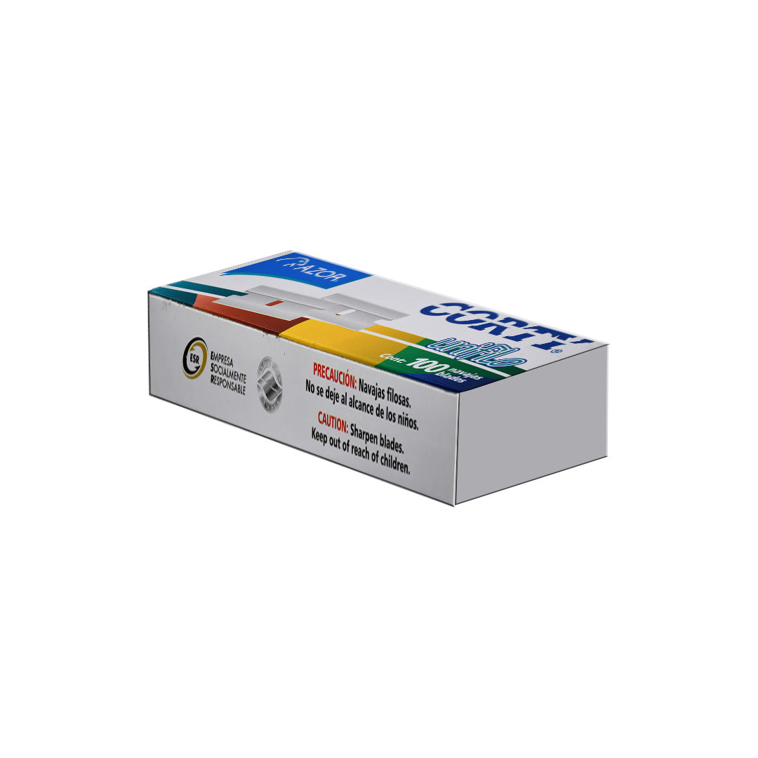 Navaja unifilo 3110 con 100 pzs.