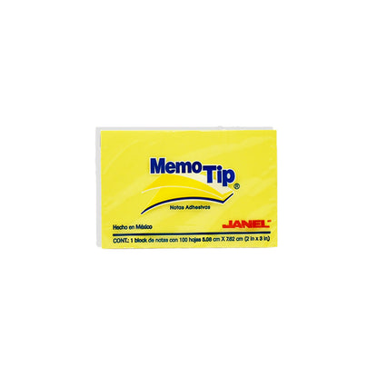 Notas Adhesivas Memo Tip No.56 5.08 cm x 7.62 cm de 100 hojas.