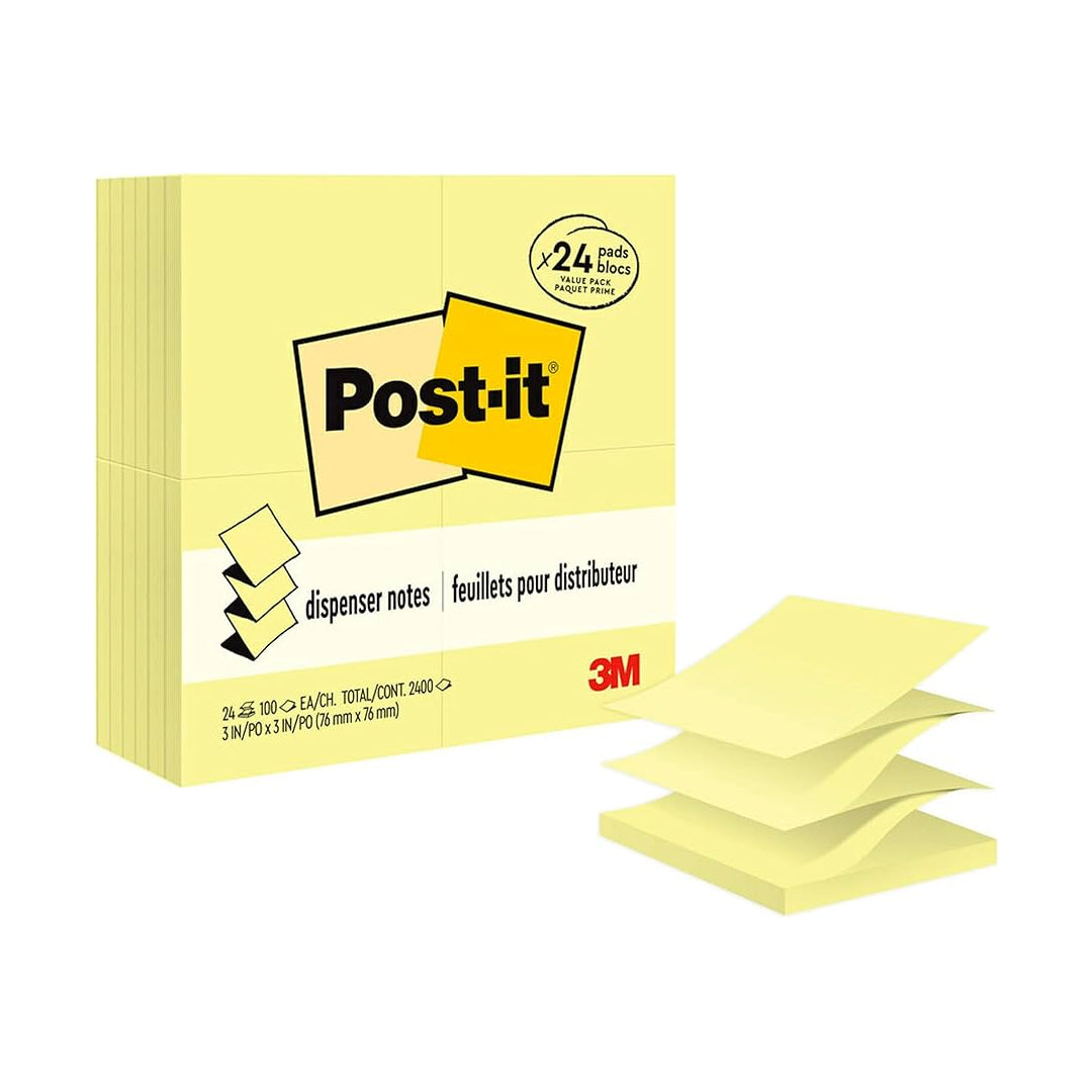 Post-it Notas adhesivas Pop up acordeón 3" x 3".