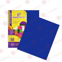 Papel cortado Eurocolors EC0007 paquete con 100 pzas azul.