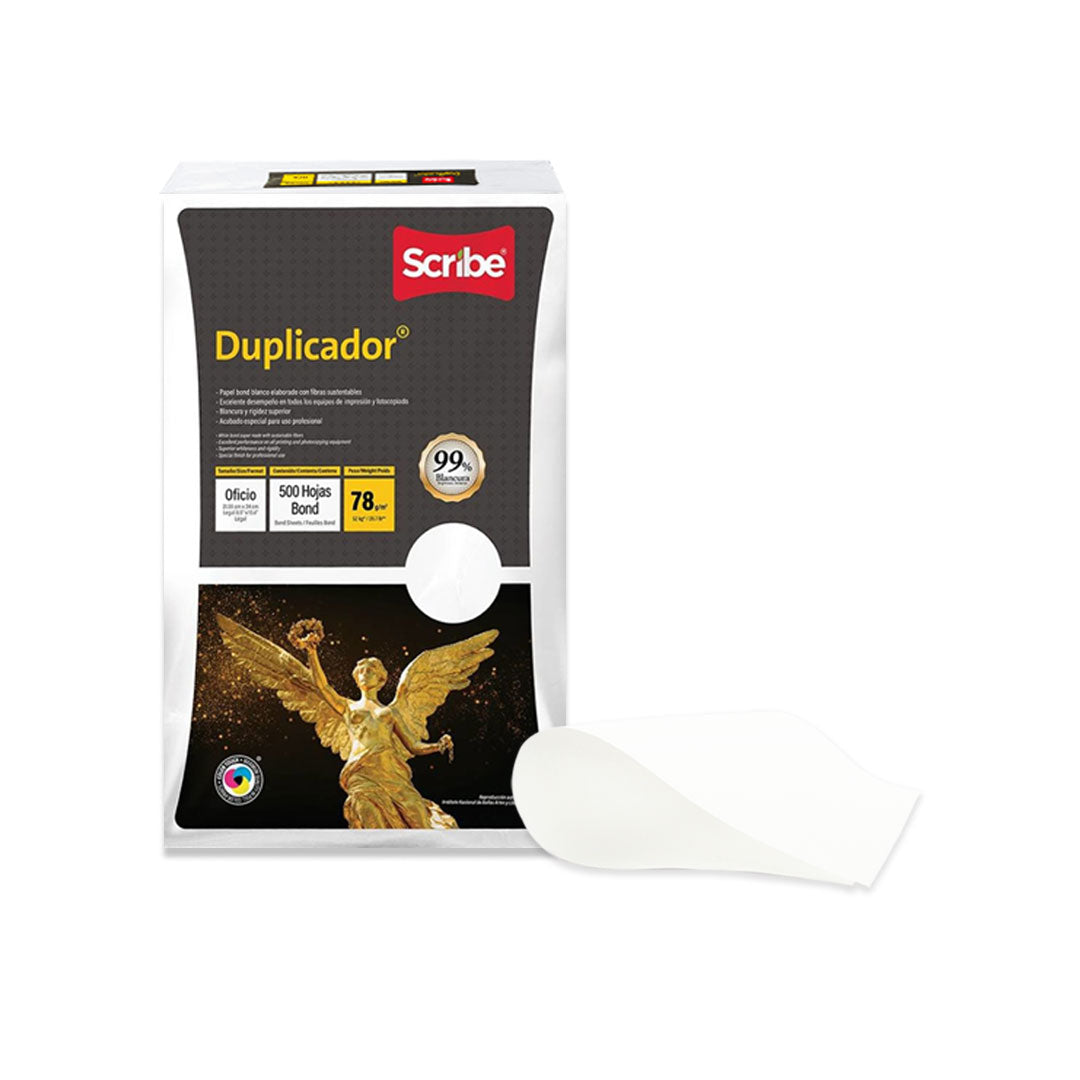 Hojas de papel bond duplicador Scribe tamaño carta/oficio 75 g