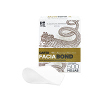 Papel bond Facia Bond 99 % Blancura tamaño carta y oficio 75 g.