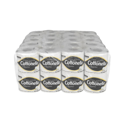 Papel higiénico blanco Kleenex Cottonelle 90429 paquete 40 rollos con 360 hojas