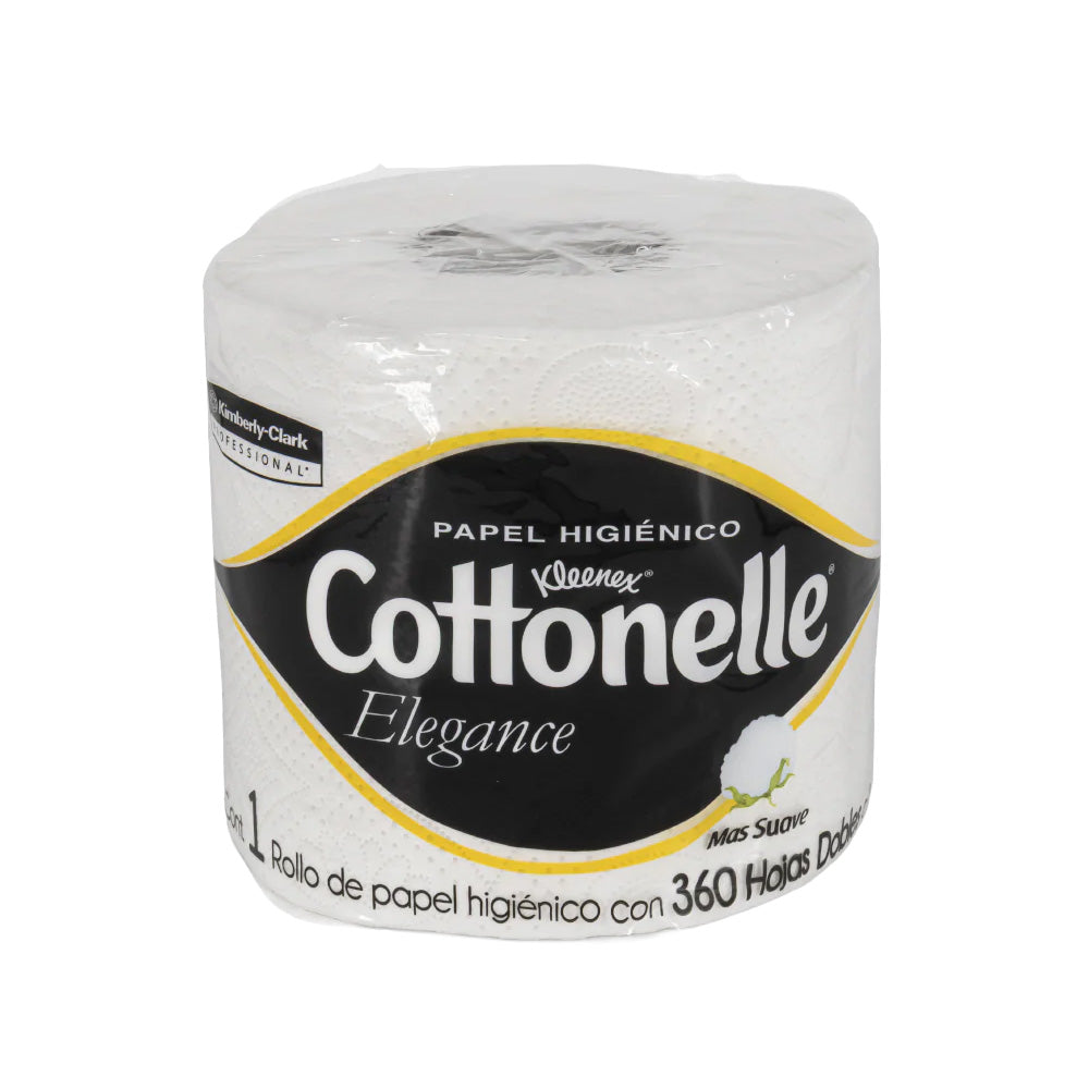 Papel higiénico blanco Kleenex Cottonelle 90429 paquete 40 rollos con 360 hojas