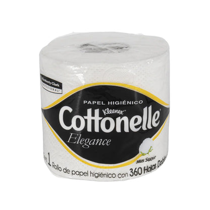 Papel higiénico blanco Kleenex Cottonelle 90429 paquete 40 rollos con 360 hojas