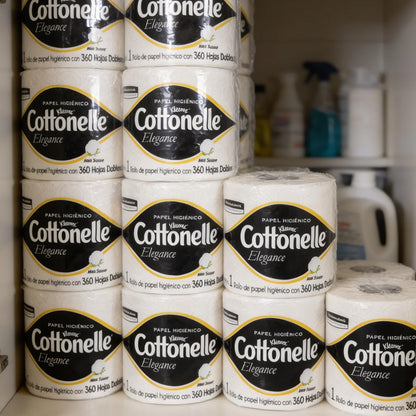 Papel higiénico blanco Kleenex Cottonelle 90429 paquete 40 rollos con 360 hojas