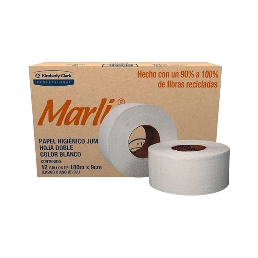 Papel higiénico Marli Jumbo con 12 rollos 90531