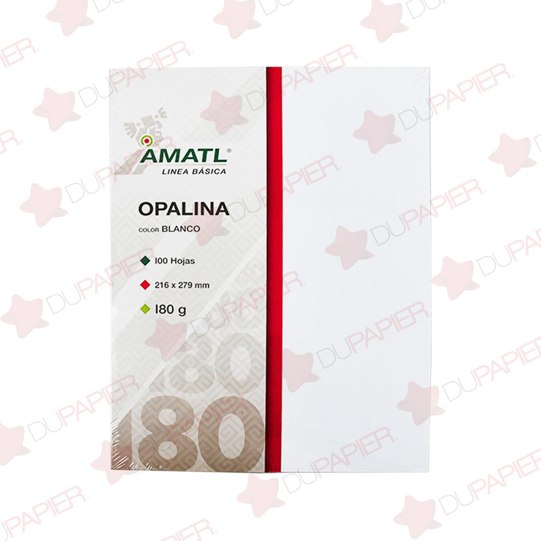 Papel Opalina Pochteca con 100 hojas Carta marfil.