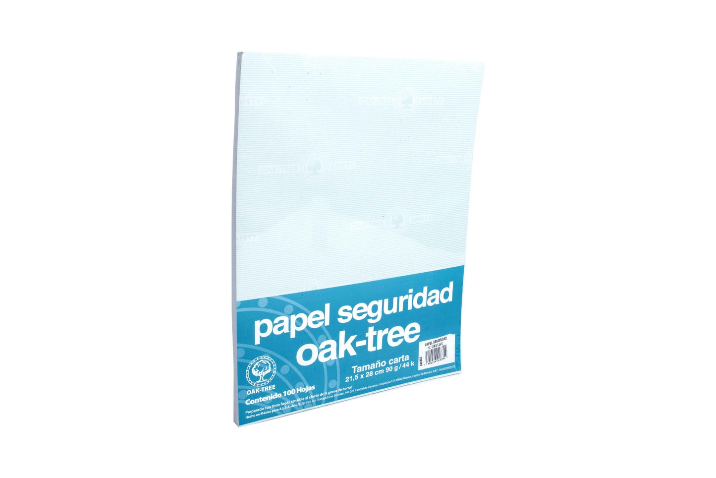 Papel seguridad carta paquete con 100 hojas.