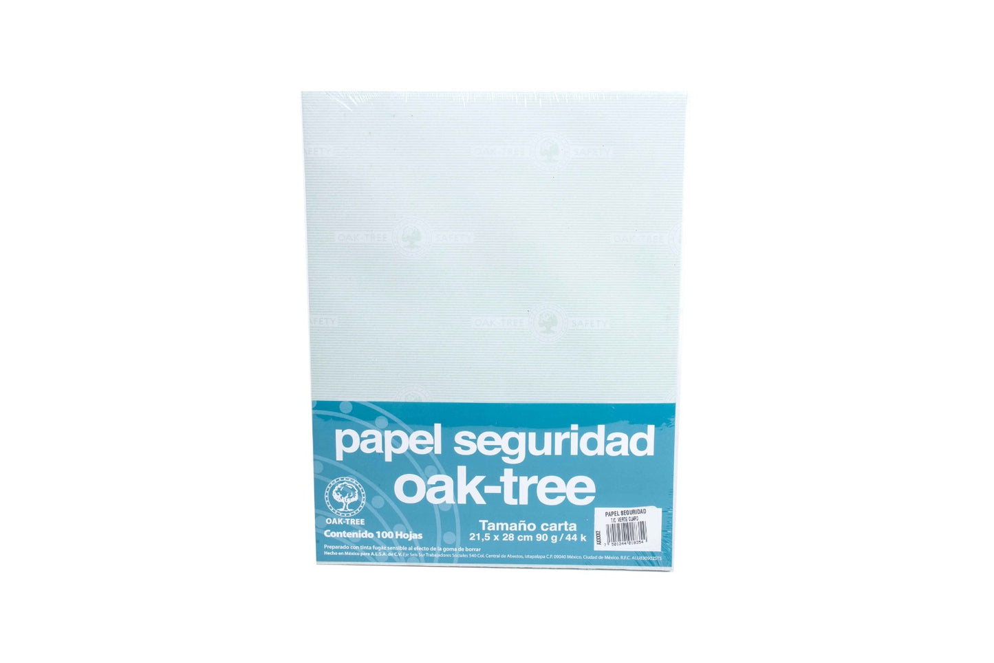 Papel seguridad carta paquete con 100 hojas.