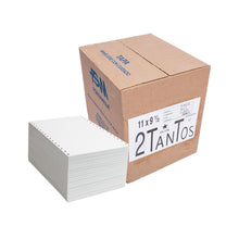 Papel Stock 9 1/2 X 11 de  2 Tantos con 1500 hojas