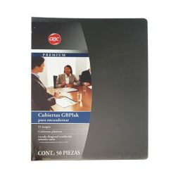 Cubierta GBC P3544 premium rayada carta con 25 juegos