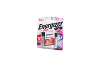 Pila alcalina max aa Energizer 1.5 volts blister con 4 pzs