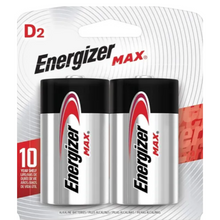 Pilas Energizer Max Alcalina D con 2 piezas