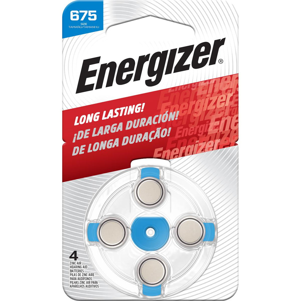 Pila de botón Energizer auditiva 675 con 4 piezas