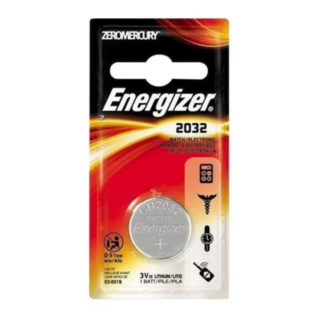 Pila de litio cr2032 Energizer 3 volts.