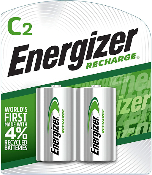 PILA RECARGABLE ENERGIZER C CON 2 PIEZAS