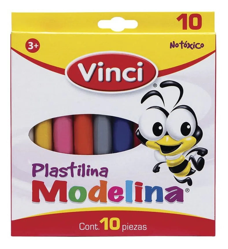 Plastilina caja con 10 barritas colores surtidos