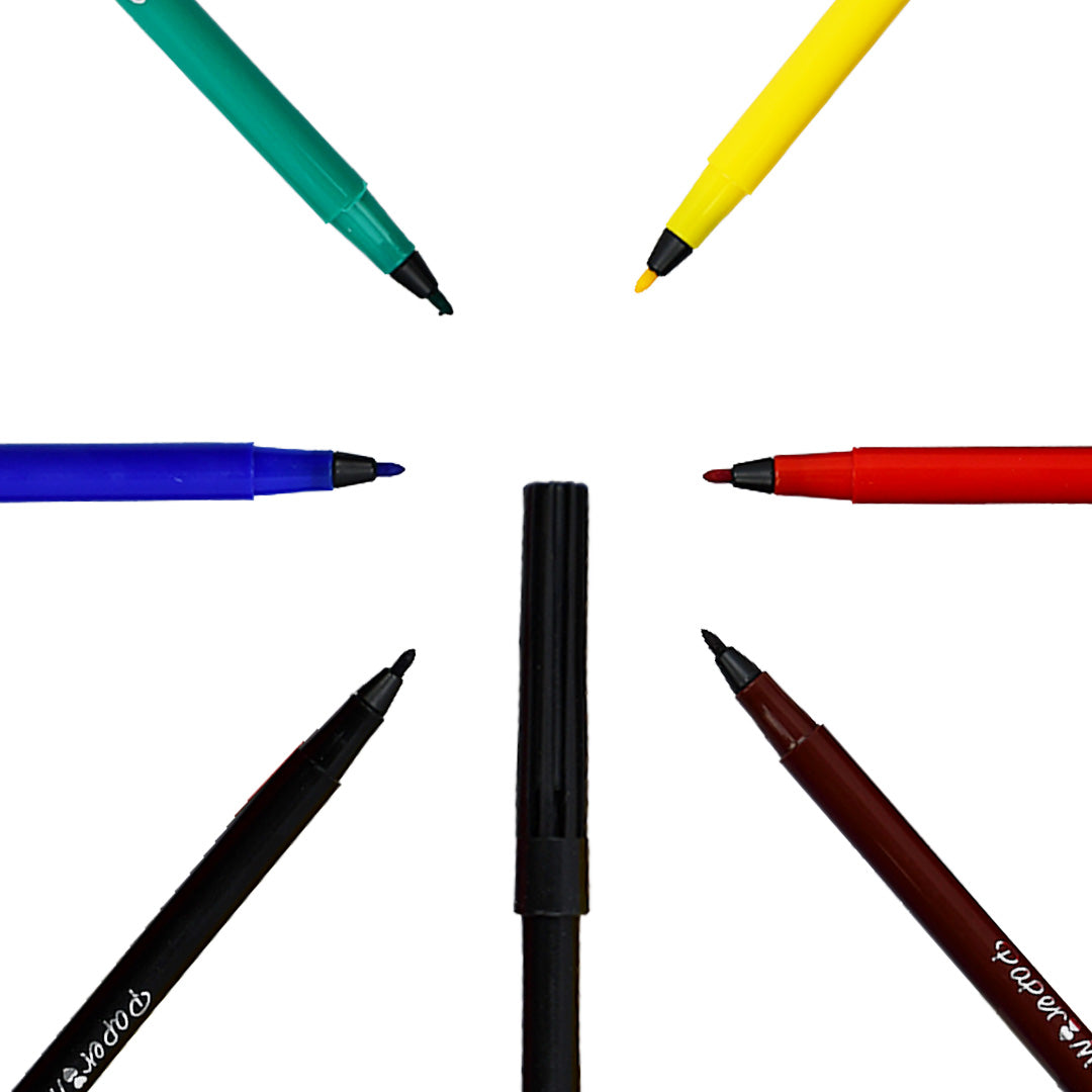 Plumín Paper Mate Pincelín de colores con 6 pzas.