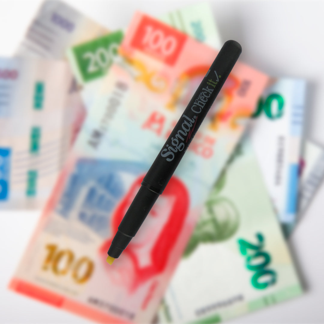 Marcador detector de billetes falsos check it Azor con 1 pieza