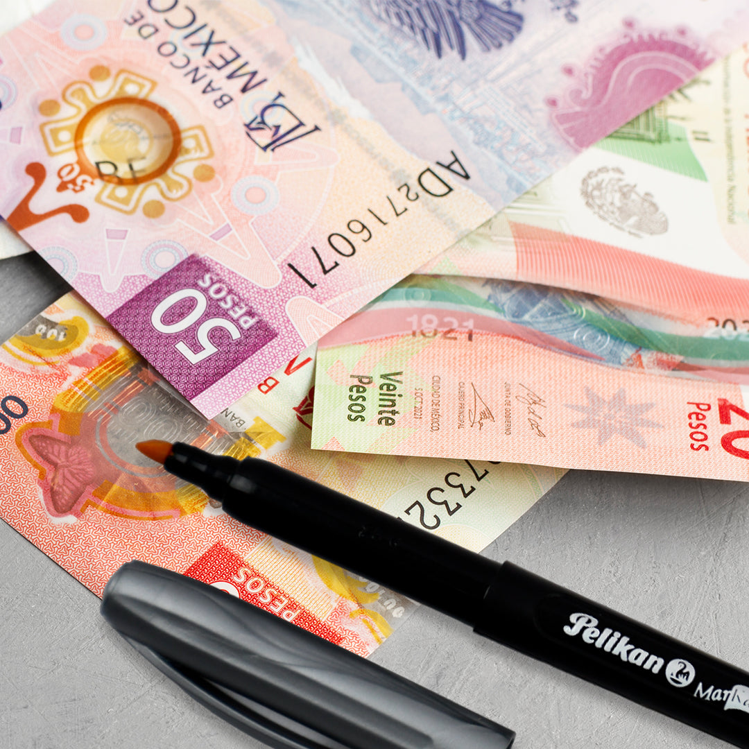 Marcador especial Pelikan detector de billetes falsos