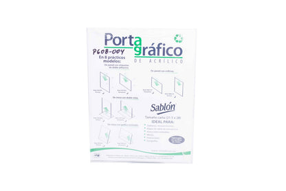 Portagraficos acrilico carta vertical 9974pv