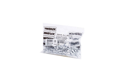 Postes para archivo de aluminio con 100 pzs.