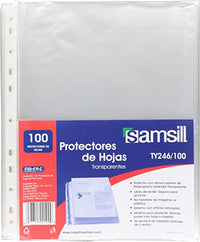 Protector de hojas carta samsill ws-40 con 100 pzs