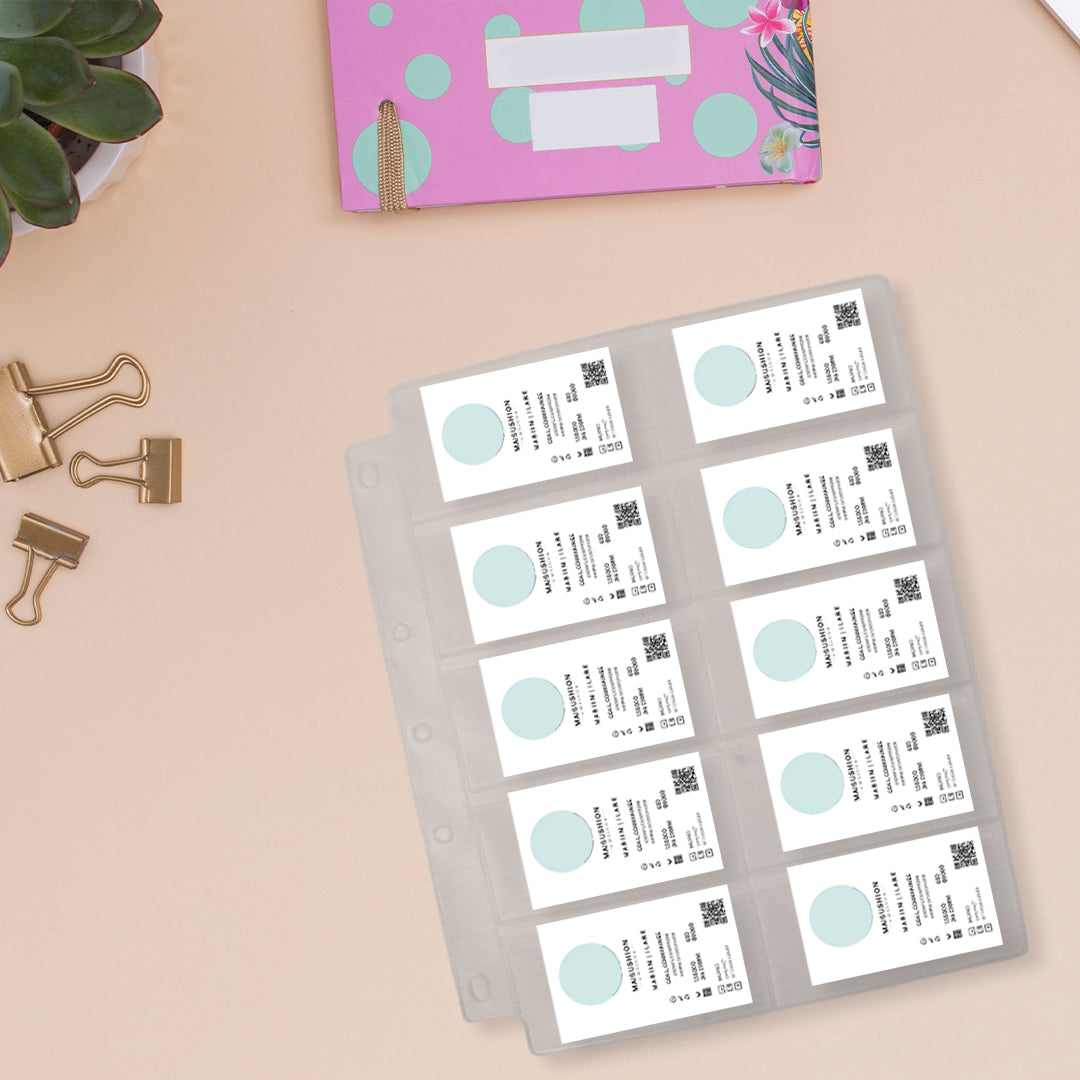 Protector de tarjetas Kyma tamaño carta con 10 pzas.