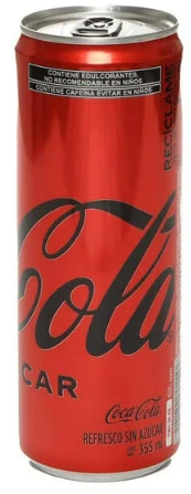 REFRESCO DE LATA COCA-ZERO 355 ML PAQUETE CON 6 PZS