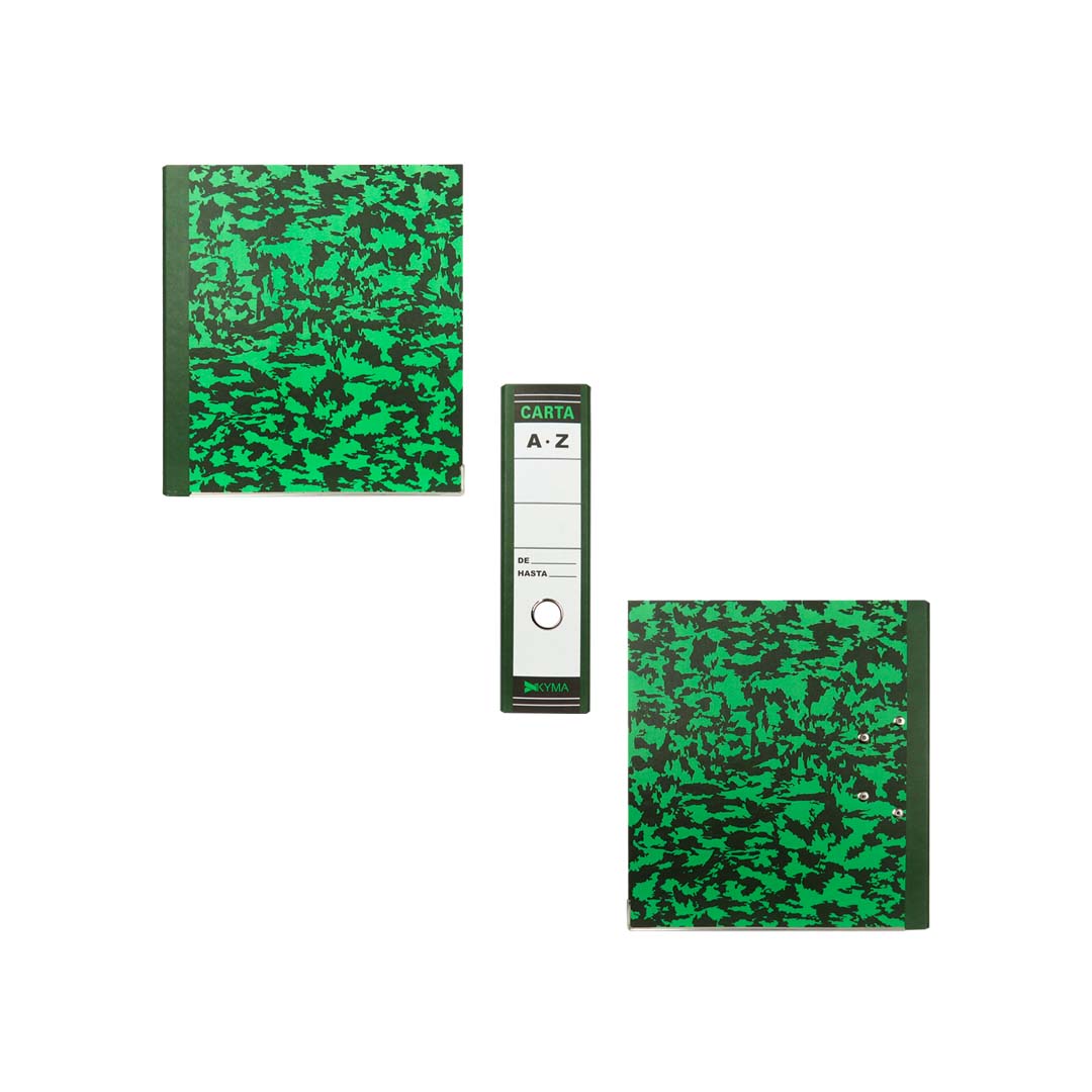 Registrador Kyma verde marmoleado