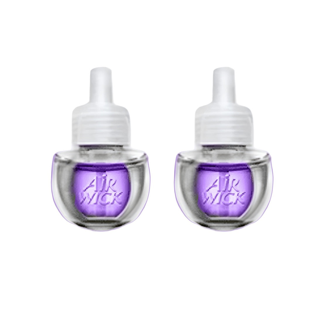 REPUESTO DE AROMATIZANTE AMBIENTAL AIR WICK ACEITES ESCENCIALES LAVANDA Y MANZANILLA 21 ML BLISTER CON 2 FRASCOS