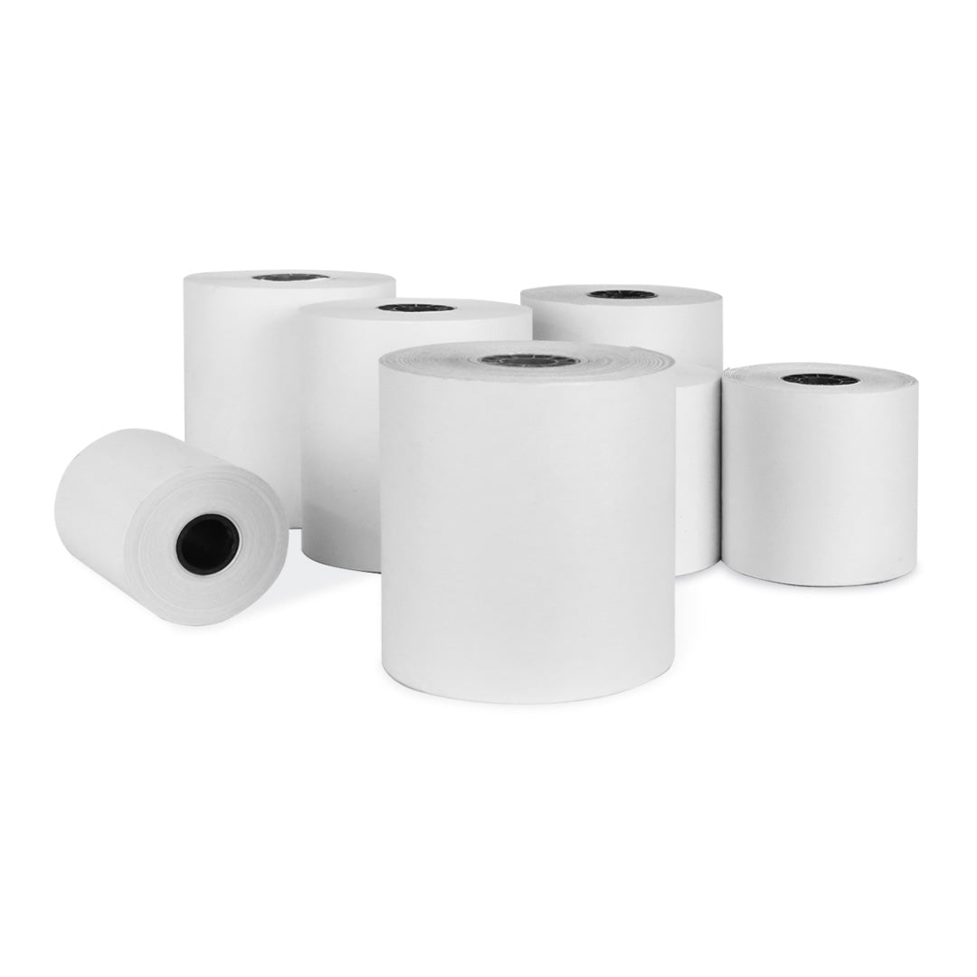 Lot De 10 Bobines Papier Blanc Pour Caisse Enregistreuse - 76 X 70 X 12 Mm Non Thermique - Papier Offset 1 Pli