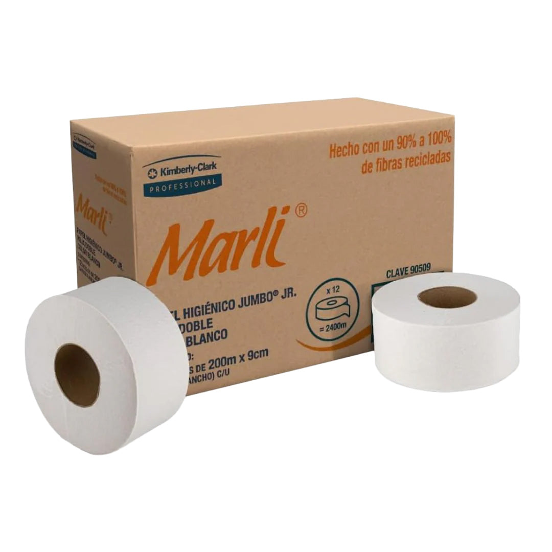 Papel higiénico Marli Jumbo con 12 rollos 90531