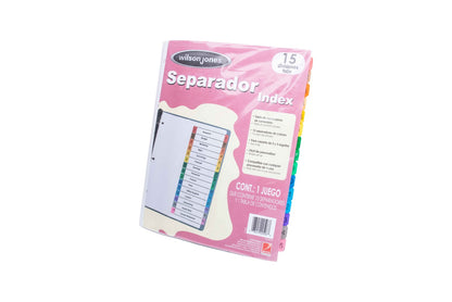 Separadores Multidex Wilson Jones Carta.