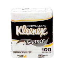 Servilletas kleenex elegance con 100 pzas.