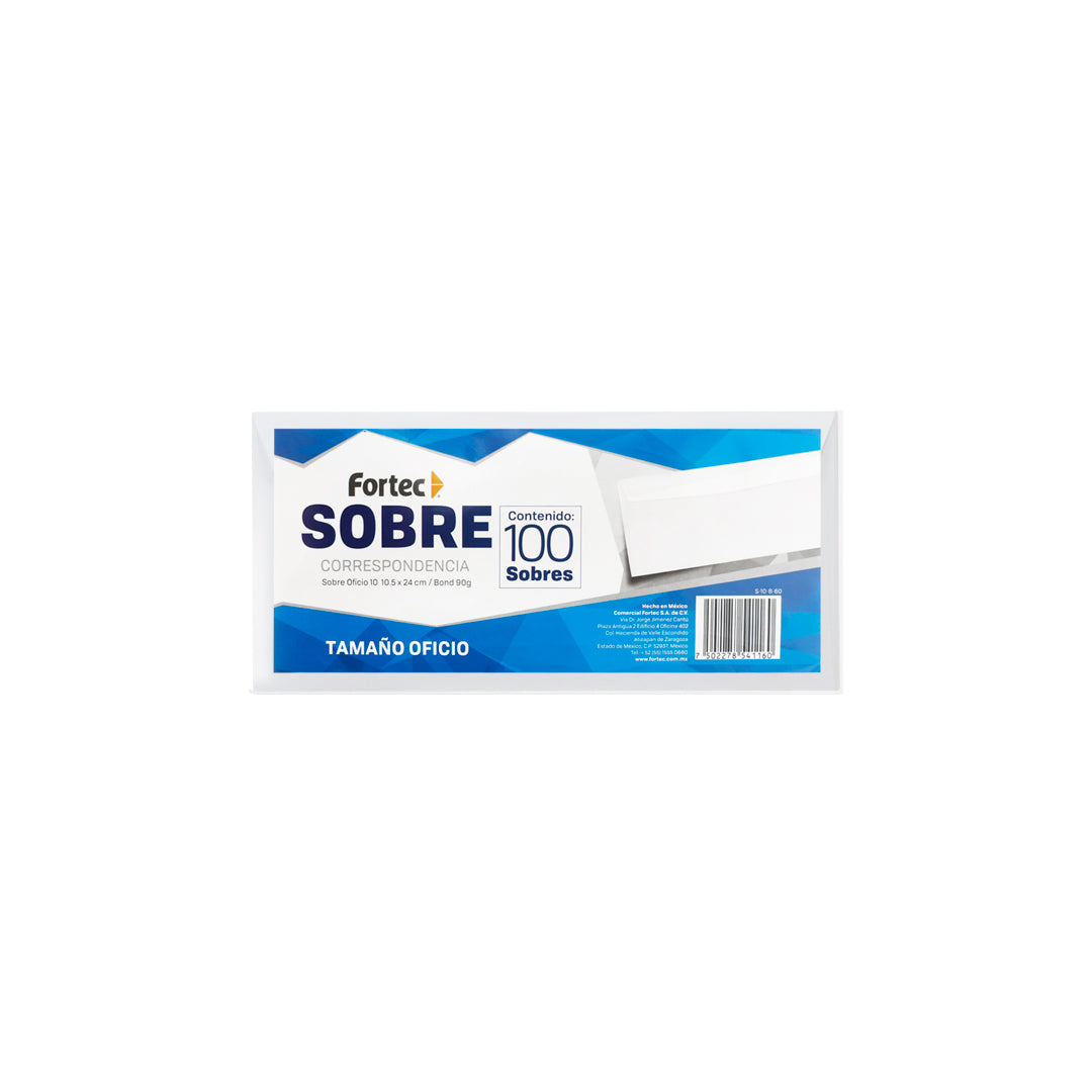 Sobres Fortec Blancos S06B60.