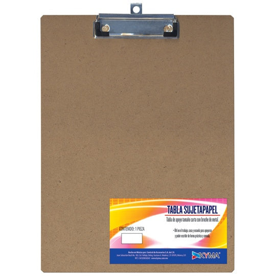 Tabla sujetapapel Kyma fibracel con clip.