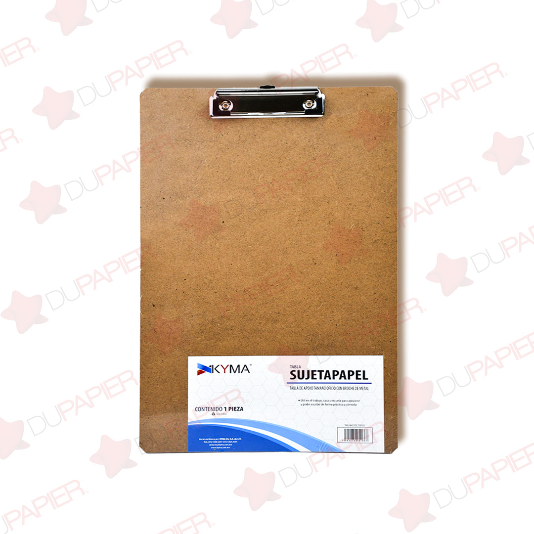 Tabla sujetapapel Kyma fibracel con clip.