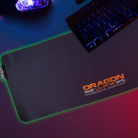 Mouse Pad Gamer Nextep Dragón XT RGB XL negro.