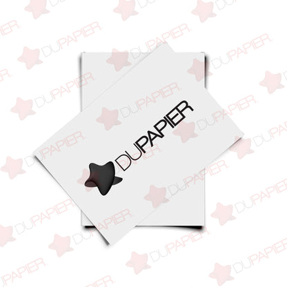 Tarjeta Bristol blanca  4 cm x 6 cm paquete 100 pzas.