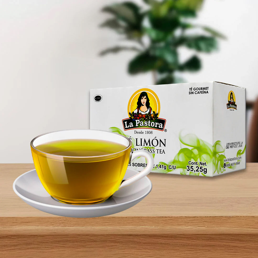 Té La pastora caja con 25 sobres.