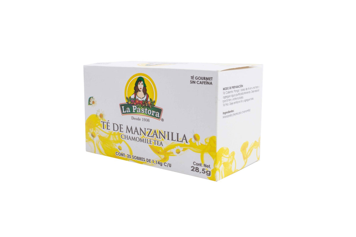 TE DE MANZANILLA LA PASTORA CAJA CON 25 SOBRES