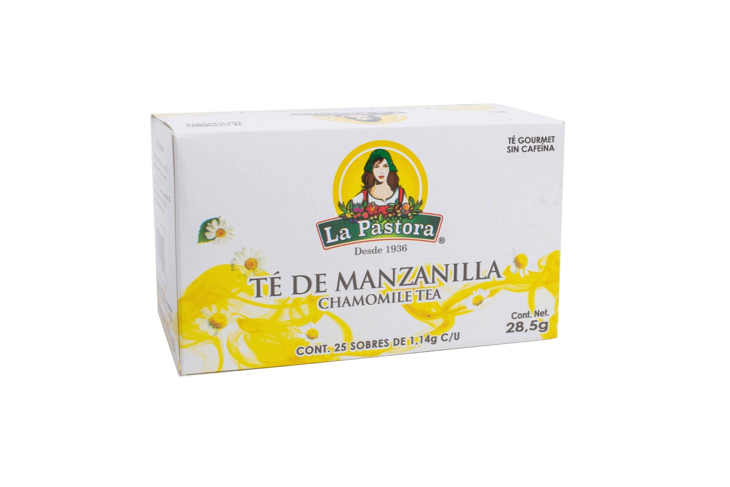 Té La pastora caja con 25 sobres.
