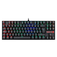 Teclado mecánico gamer Redragon Kumara K552 RGB switch alámbrico negro.