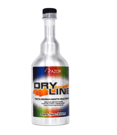 Tinta DRY LINE Para marcador negro de 355ml.
