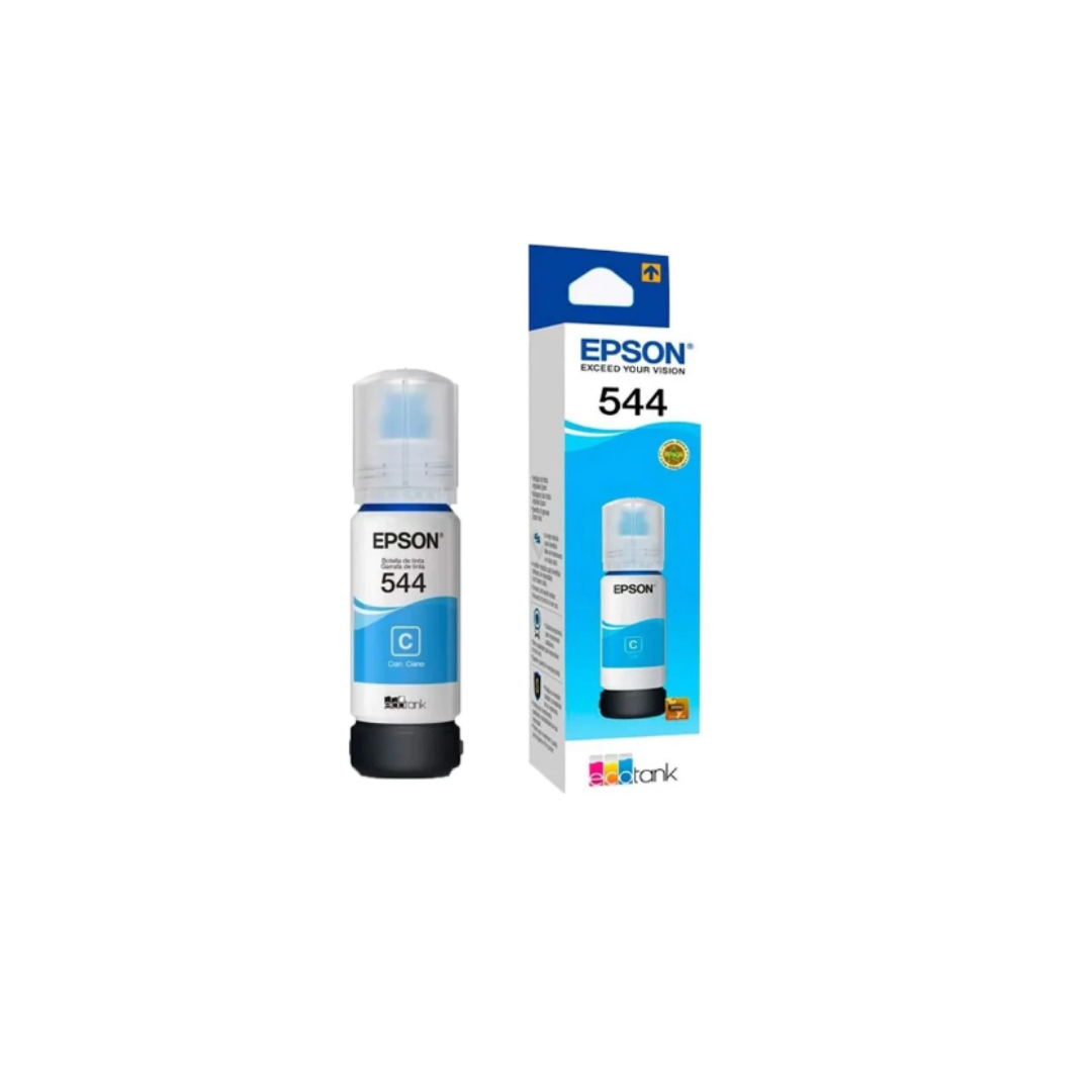 Botella de tinta Epson T544 T544220AL, cian.