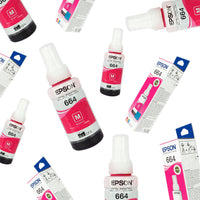 Botella de Tinta Epson T664 T664320AL, magenta.