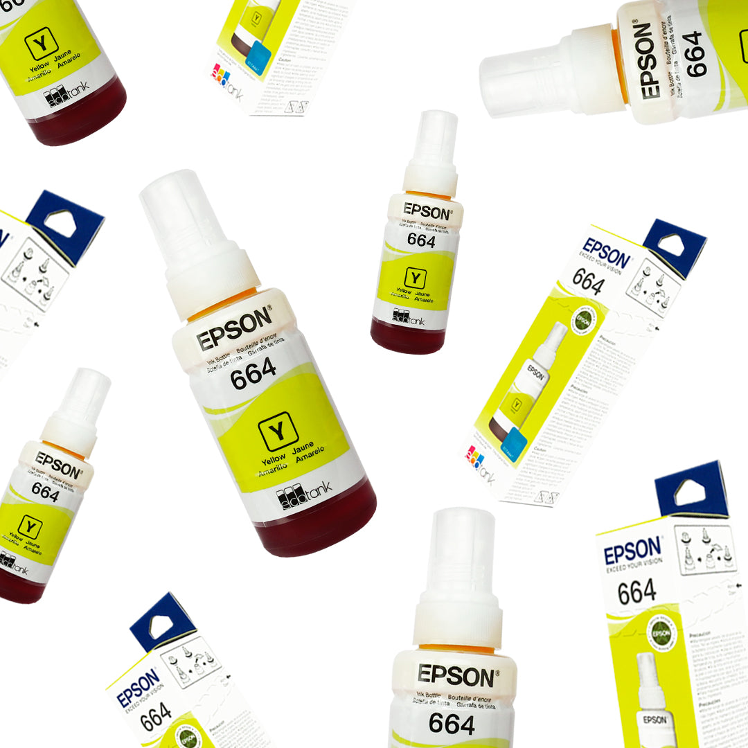 Botella de tinta Epson T664 T664420AL, amarillo